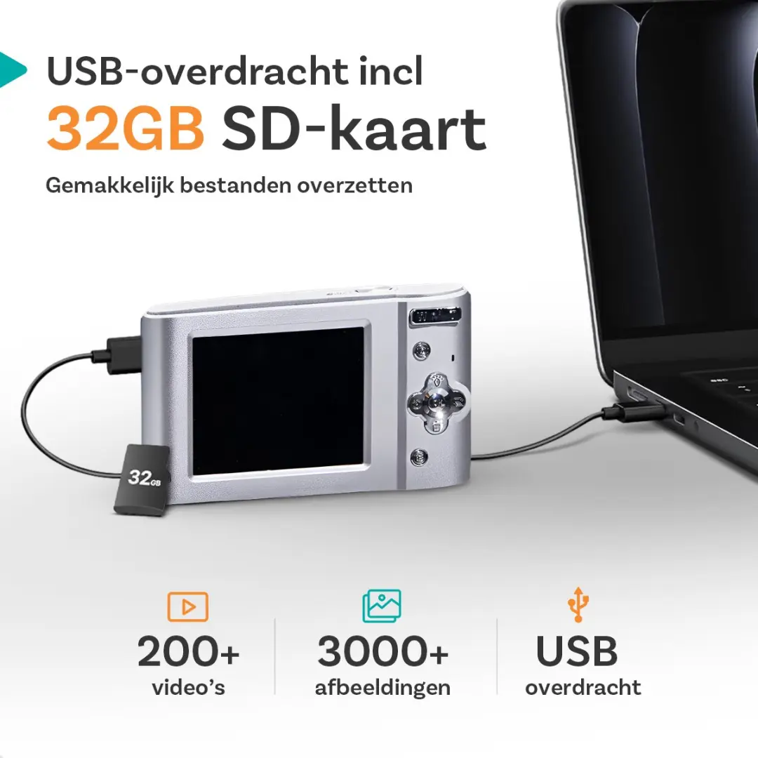 Pora&Co DC403-32G-ZL Digitale Camera - Zilver