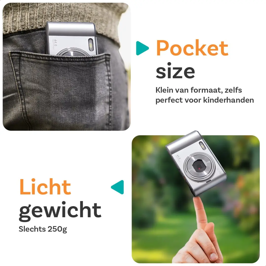 Pora&Co DC403-32G-ZL Digitale Camera - Zilver
