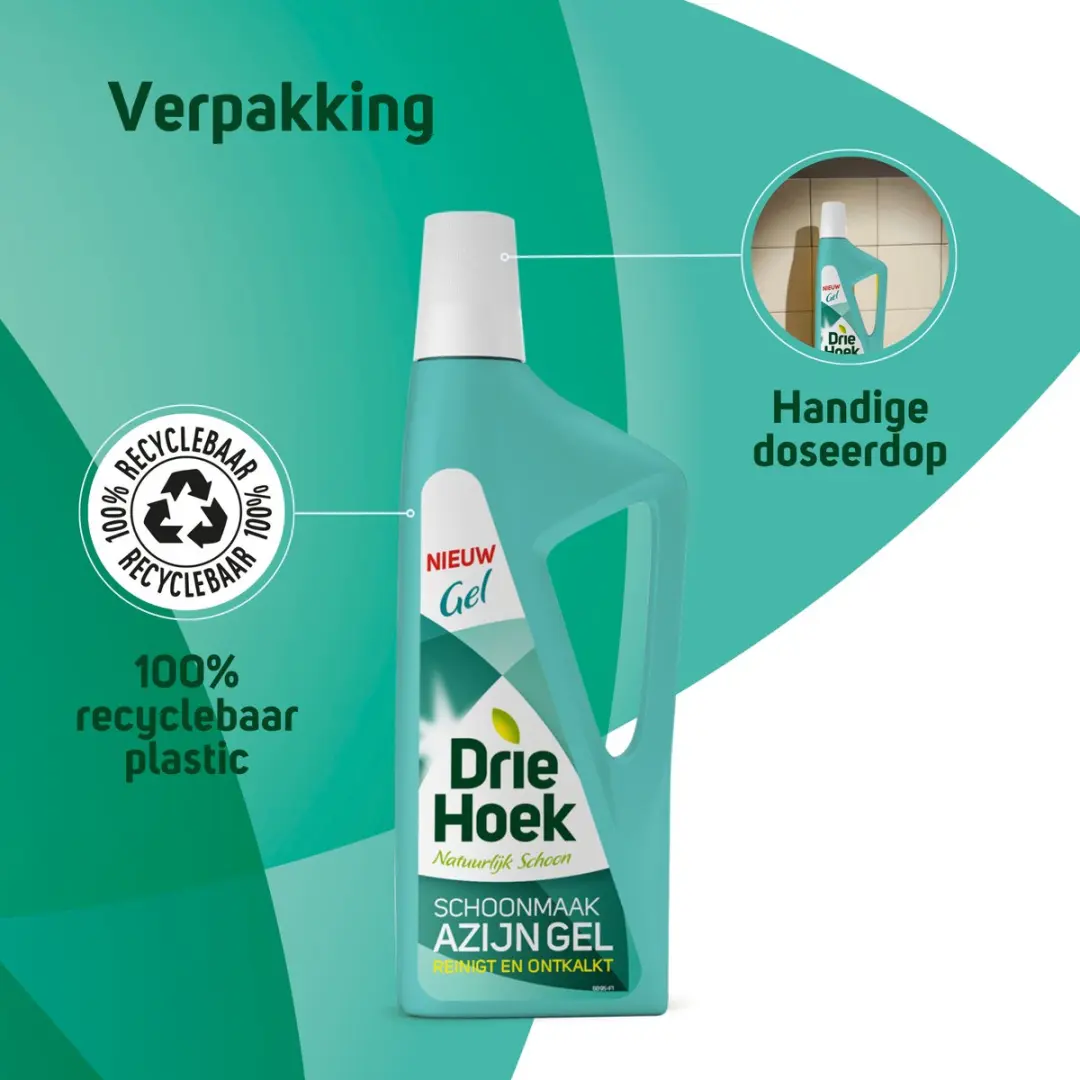 Driehoek Azijngel 725ml - 6 Stuks