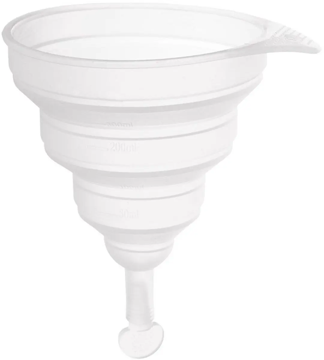 Orion KEMP Opvouwbare Keukentrechter 12cm - Siliconen - Wit