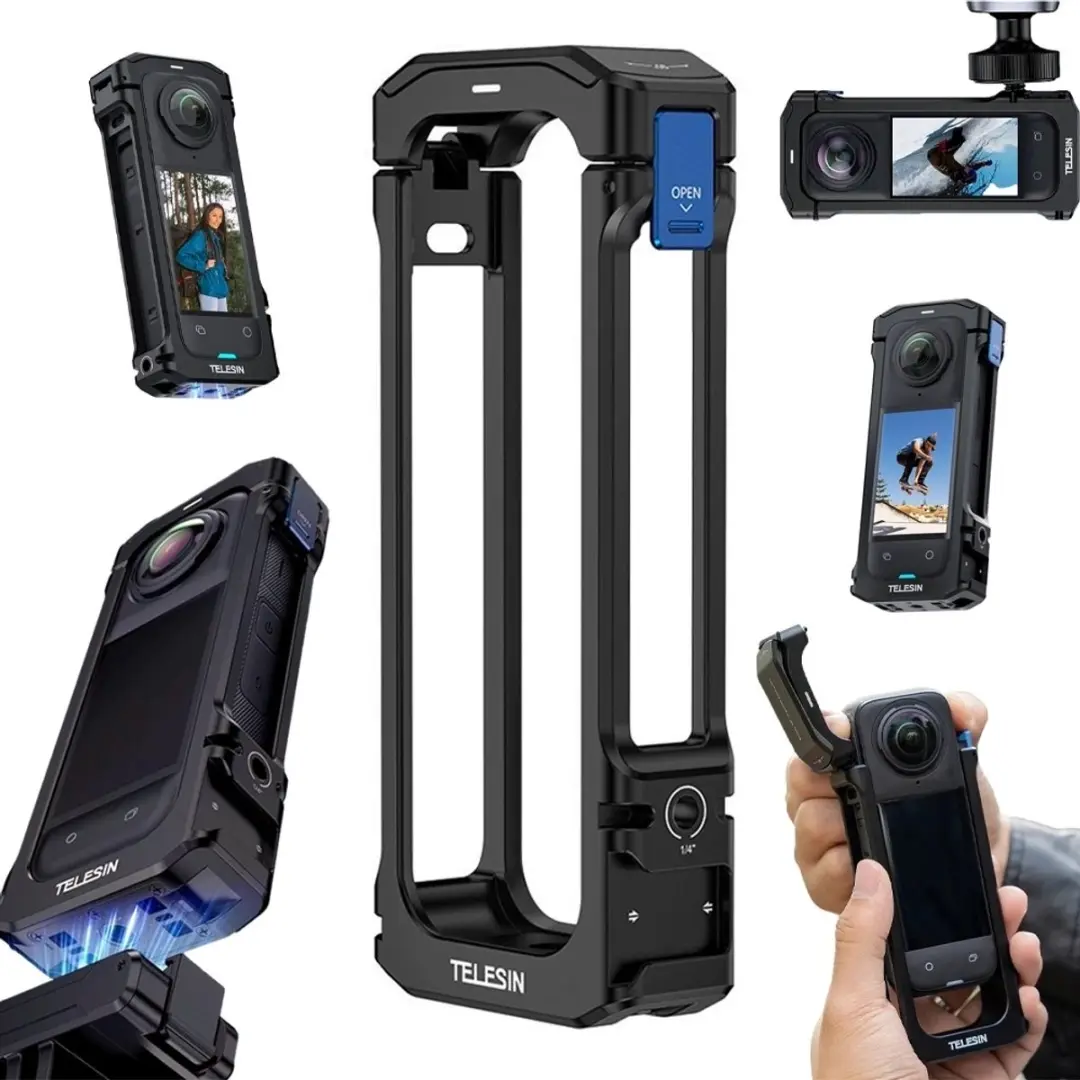 Telesin Aluminium Uitbreidingskooi S6-FMS-12-TIS - Insta360 X4