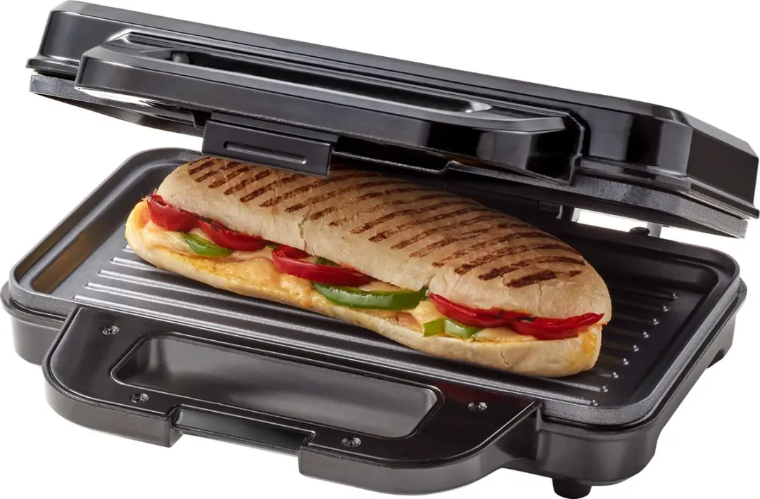 Tomado TGP2001S Panini Grill 2 Tosti’s - 900W - Zwart/RVS