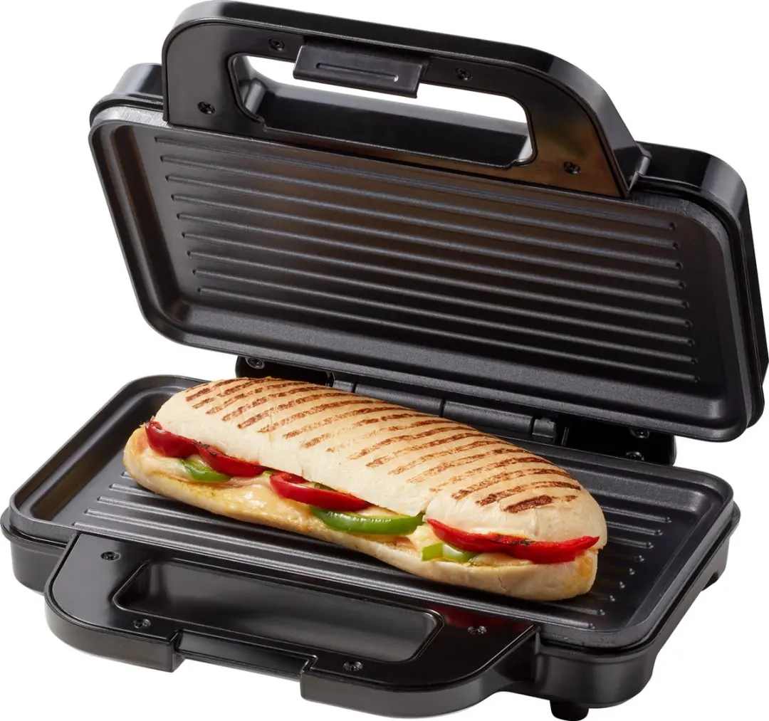 Tomado TGP2001S Panini Grill 2 Tosti’s - 900W - Zwart/RVS