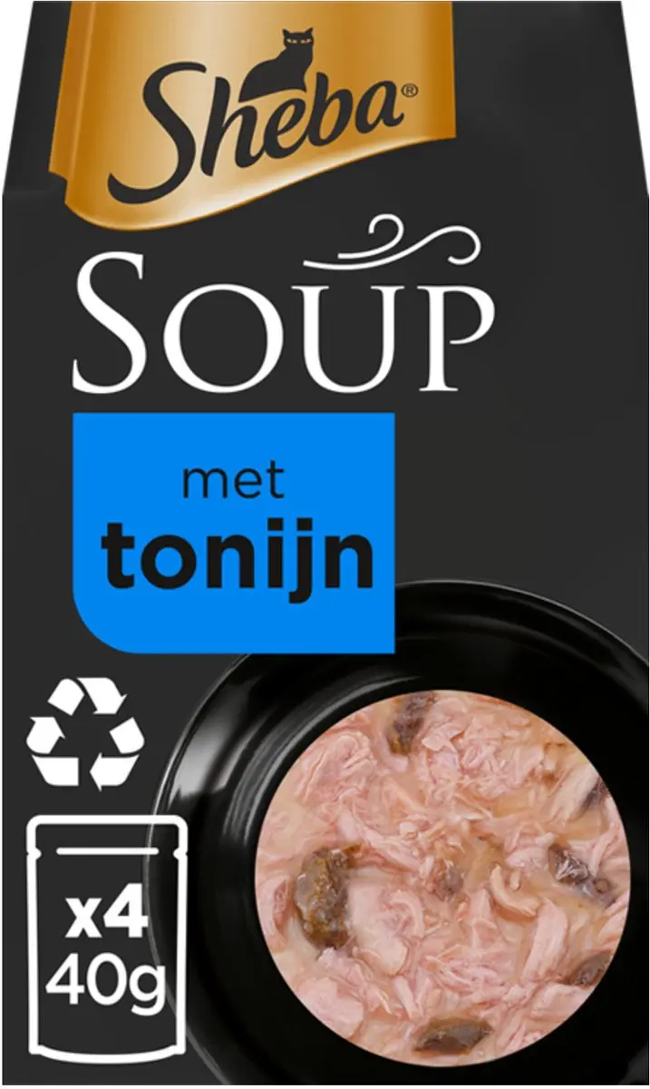Sheba Soup Tonijn 4 x 40 gr