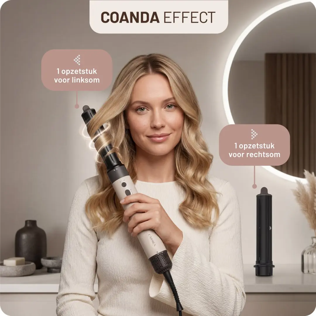 Carmen CAS1470C Multistyler 1400W - 7-in-1 - Beige