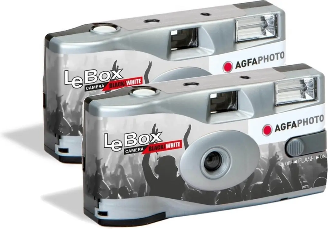 AgfaPhoto LeBox Black&White Wegwerpcamera 27 Foto's - 2 Stuks