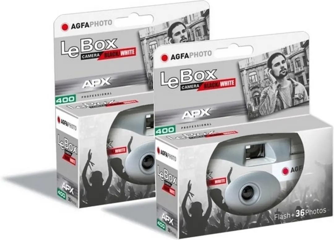 AgfaPhoto LeBox Black&White Wegwerpcamera 27 Foto's
