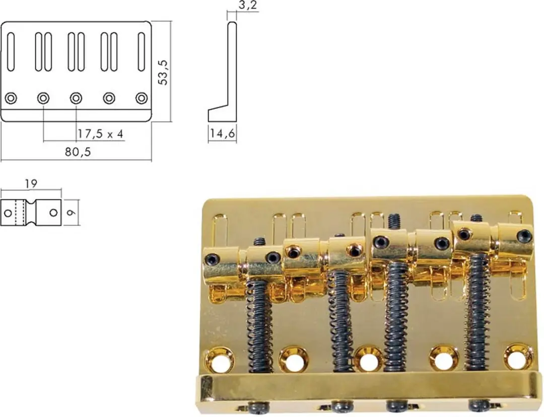 Boston BB-204-G Staartstuk Gouden Brug