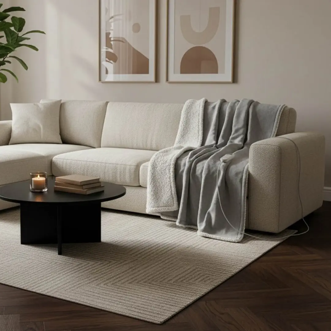 Tomado TEB1802G Elektrische Bovendeken - 180x130cm Grijs