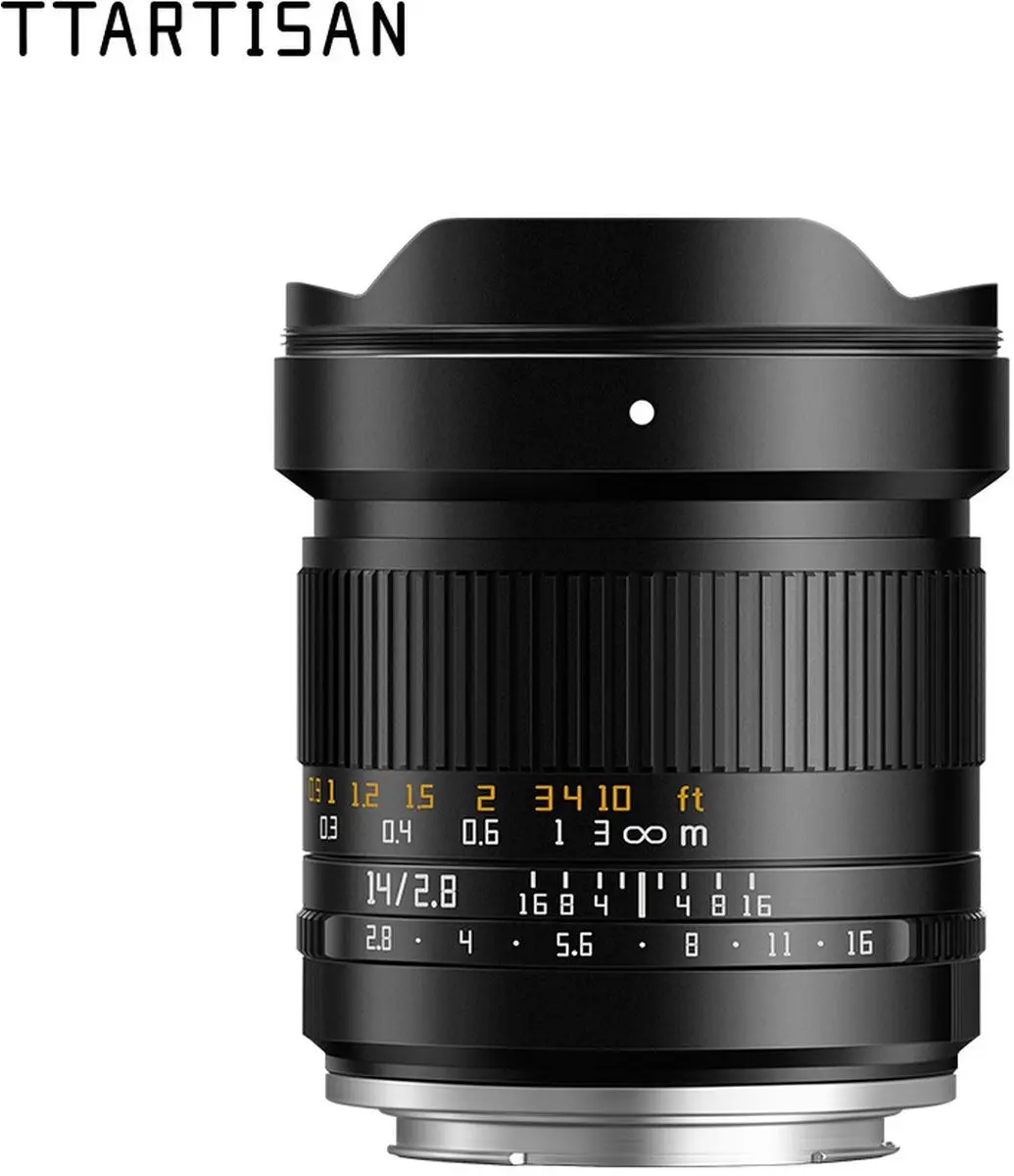 TTArtisan 14mm f/2.8 RF Objectief - Canon RF - Zwart