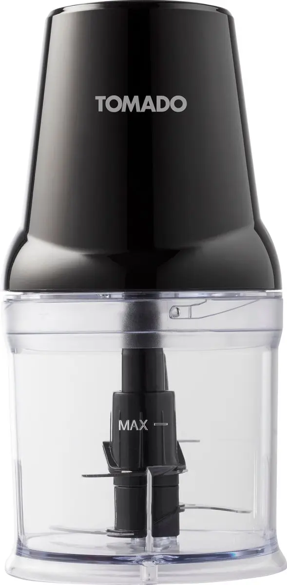 Tomado TCH2001B Hakmolen 400W - 2 RVS messen - 360ml - Zwart