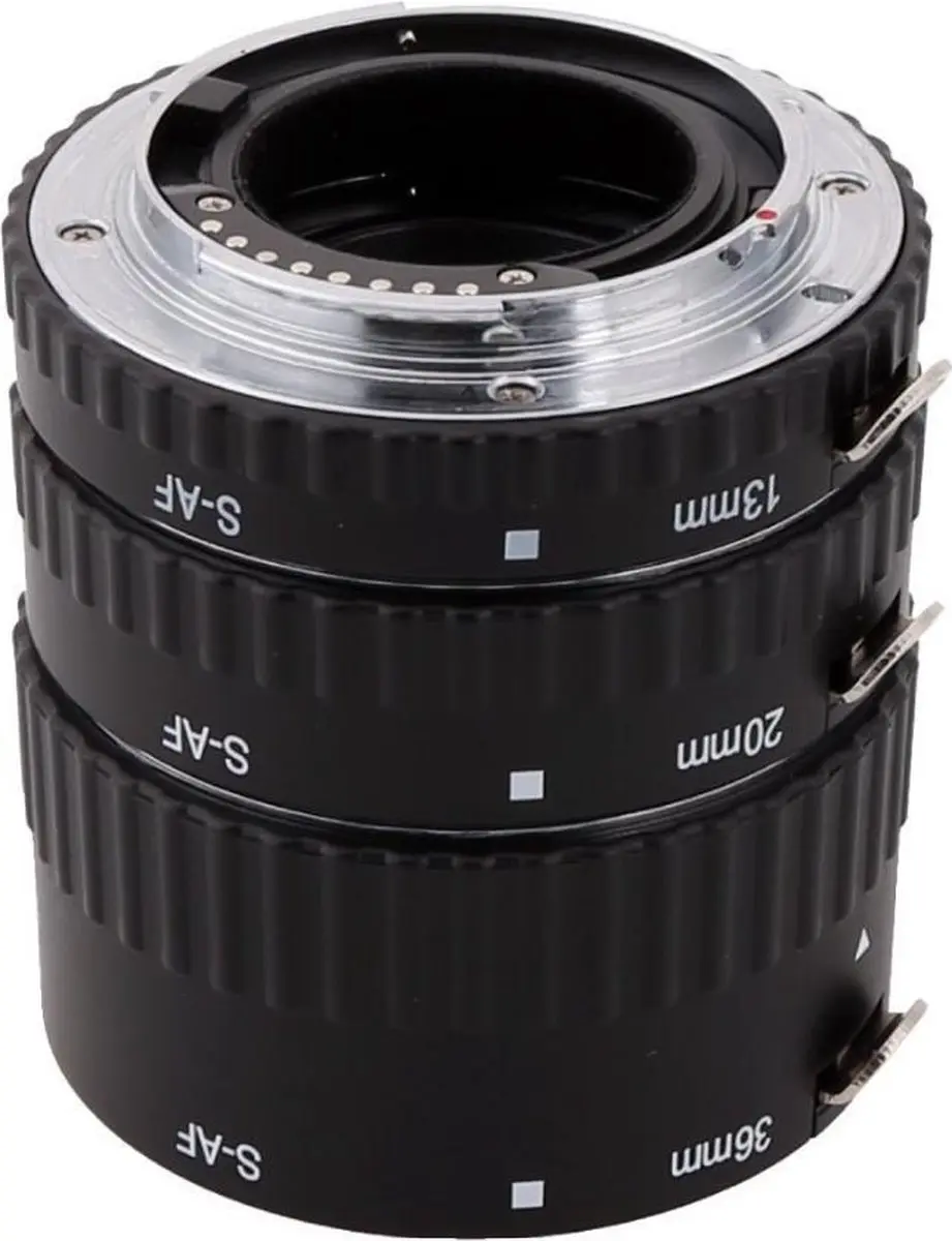 Meike Tussenringen Set Sony A-Mount - Macro - Zwart