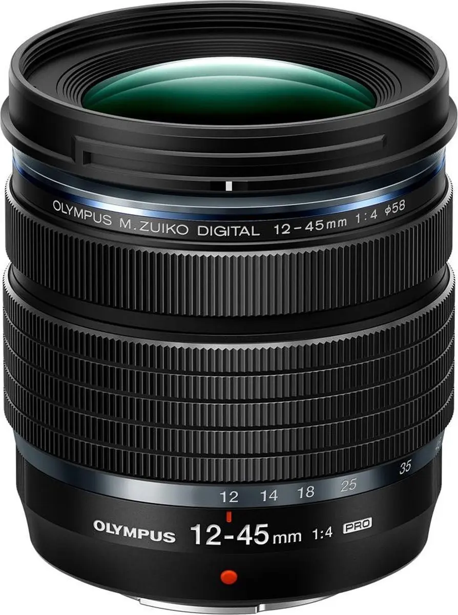 Olympus M.Zuiko 12-45mm F4 PRO Lens - 58mm - Zwart