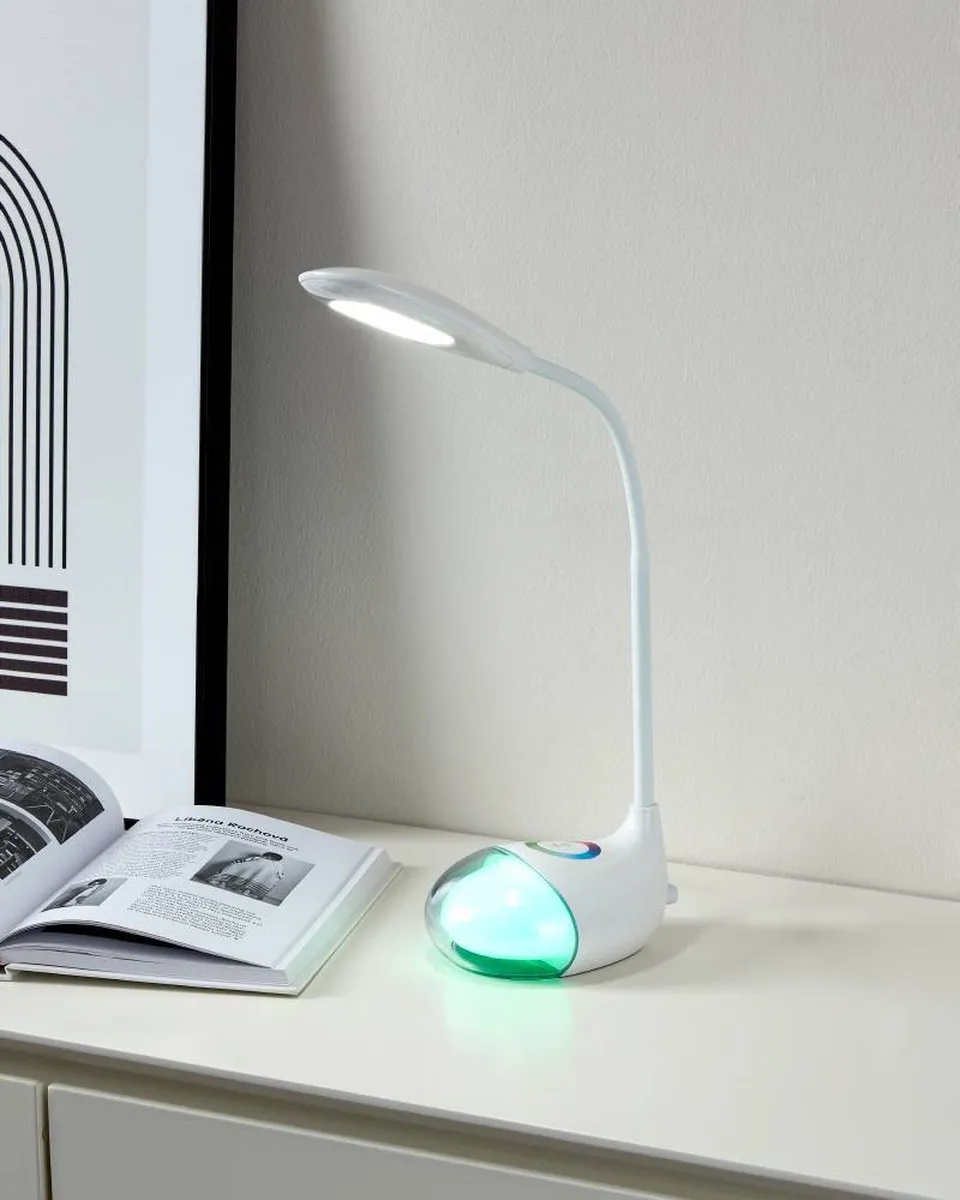 Eglo Cabado 1 Tafellamp - 2 Lichtpunten - Wit - afbeelding 6 van 6