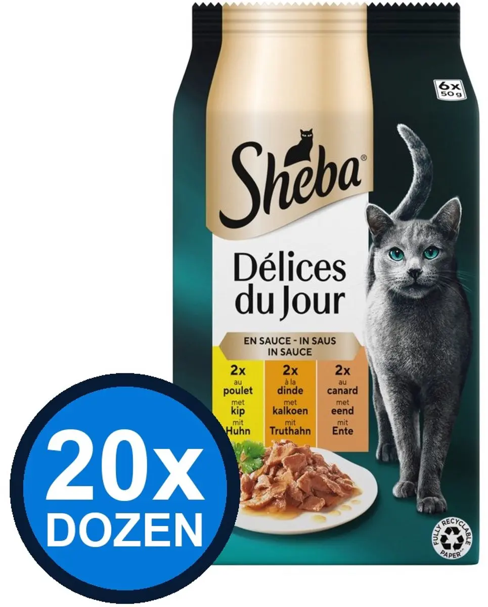 Sheba Delices Du Jour Saus Gevogelte Sel