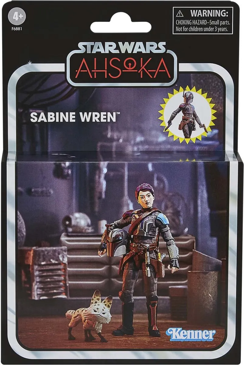 Disney Star Wars Ahsoka Vintage Collection Sabine Wren 10cm Actiefiguur - F68815L0 - afbeelding 2 van 6