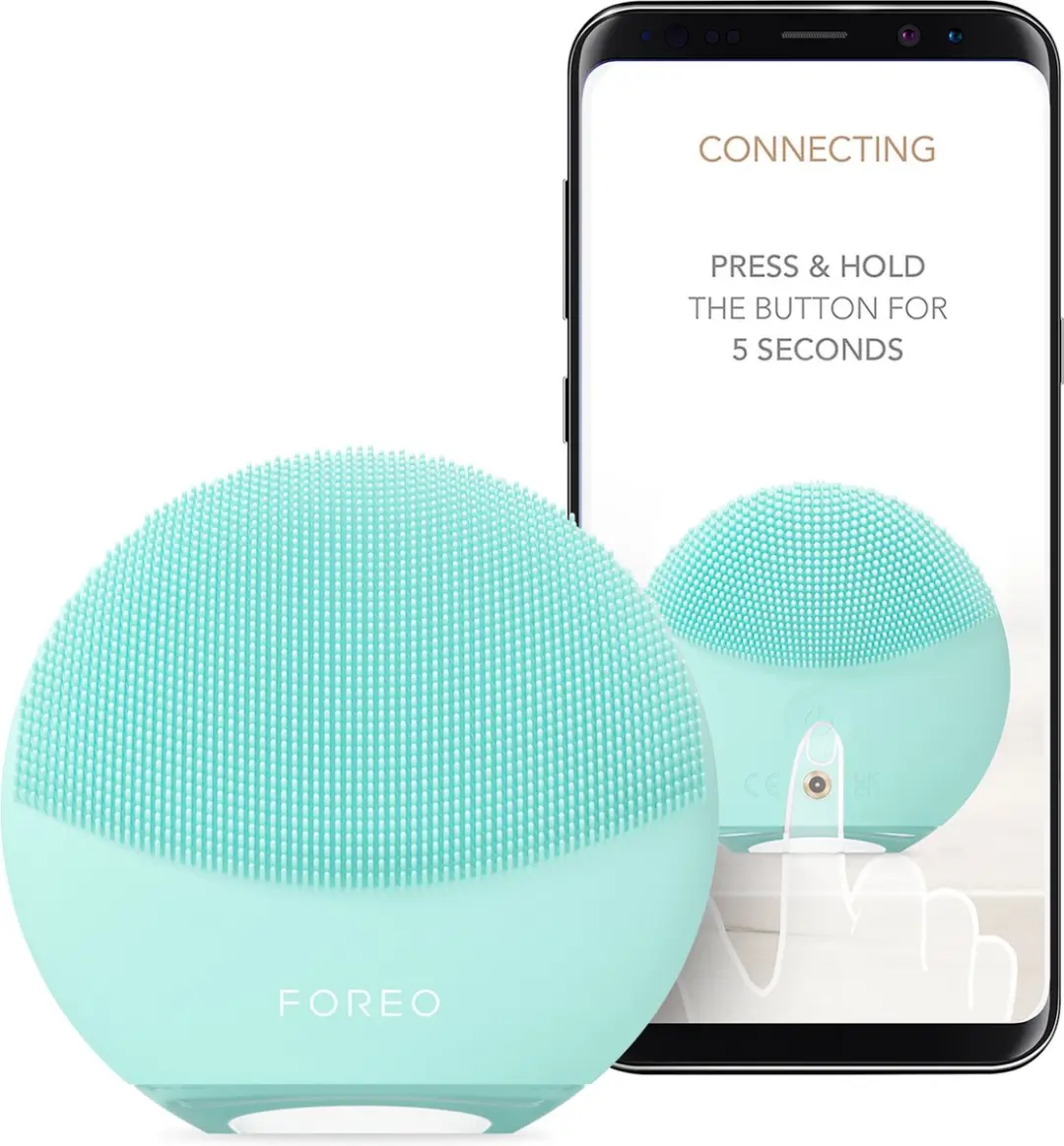 FOREO LUNA 4 mini Gezichtsreinigingsborstel - 12 Snelheden - Arctic Blue