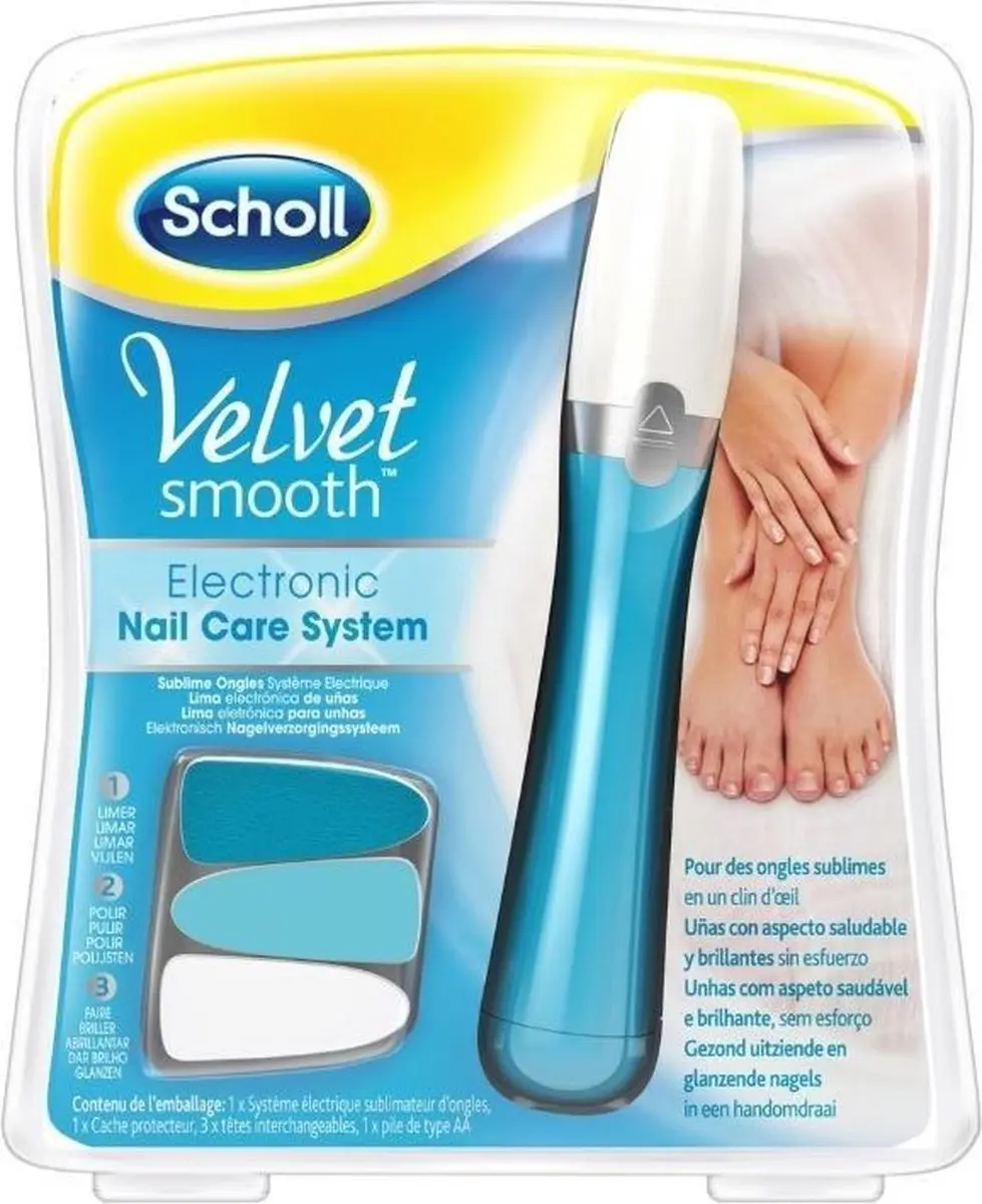 Scholl Velvet Smooth Elektrisch Nagelvijl - Voeten - 1x Penlite