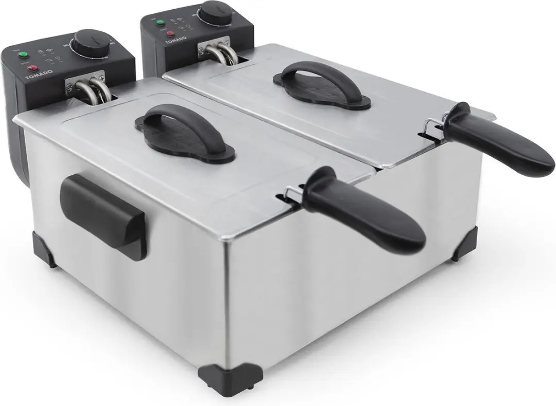 Tomado TDF6001S Dubbele Frituurpan 2x3L - RVS