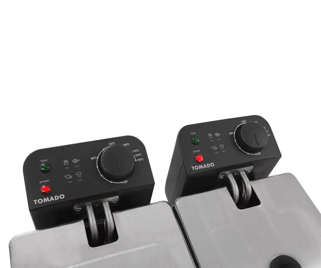 Tomado TDF6001S Dubbele Frituurpan 2x3L - RVS