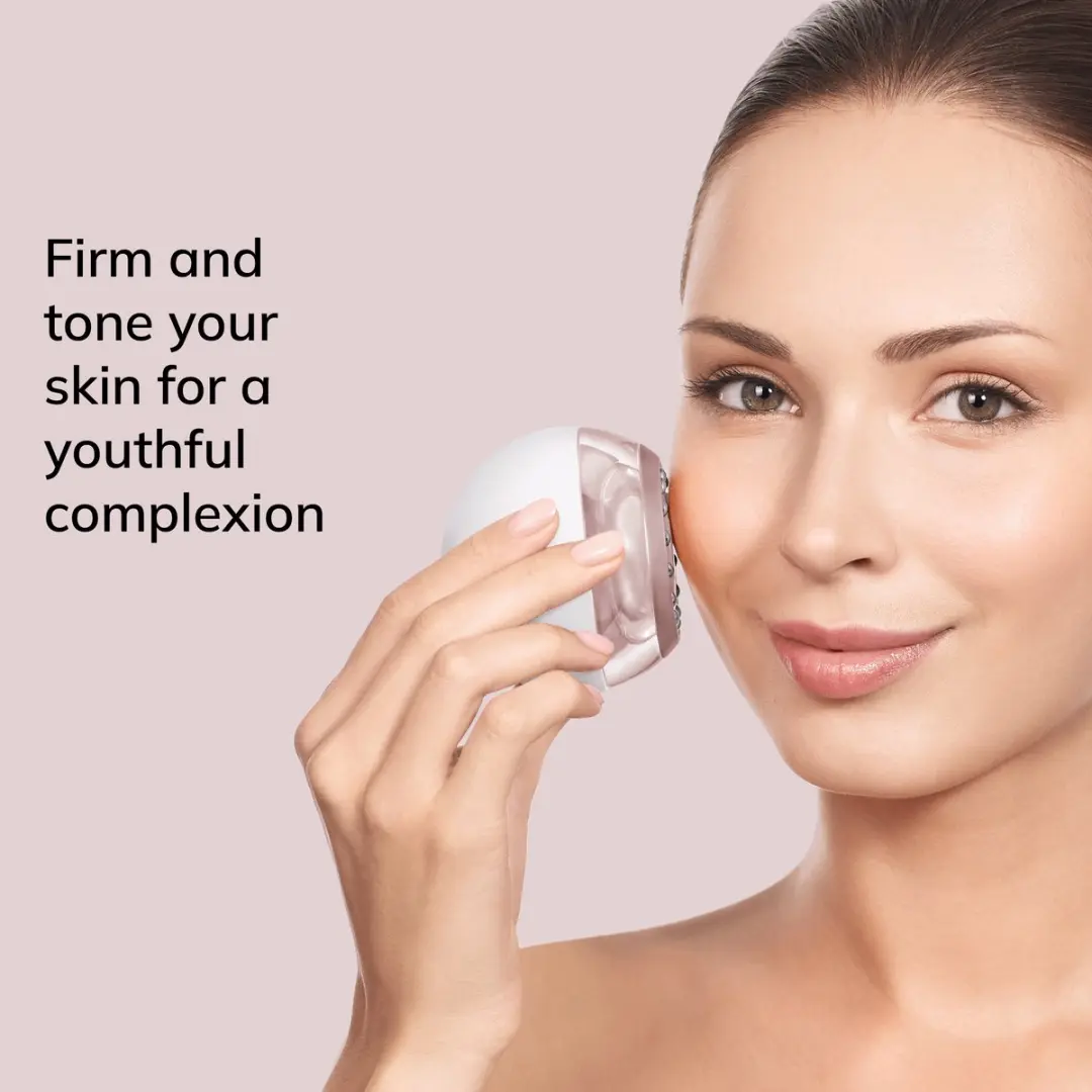 GESKE GK000065SL01 SmartAppGuided Gezichtsmassager - Anti-Aging 6-in-1 - Starlight