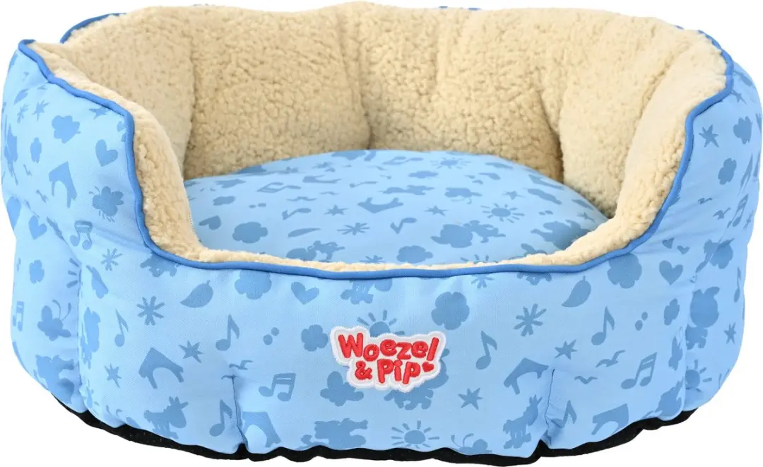 Woezel & Pip slaapmand rond blauw 60cm