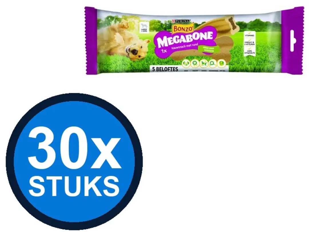 Bonzo Megabone Large Honden Snacks 200g
