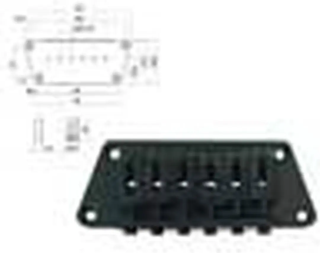 Boston B-1540-B Gitaar Brug-Staartstuk 10,5mm - Zwart
