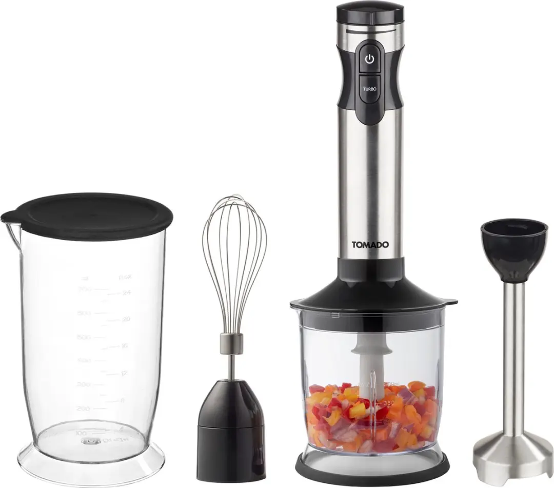 Tomado TSB9001B Staafmixer 1000W - 4-in-1 Set
