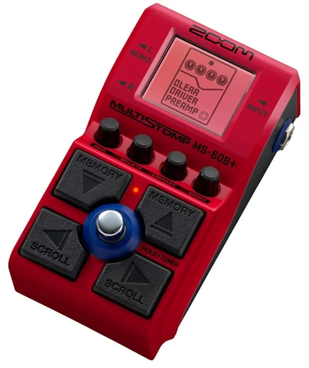 Zoom MS-60B+ MultiStomp Basgitaar Effectpedaal - Rood