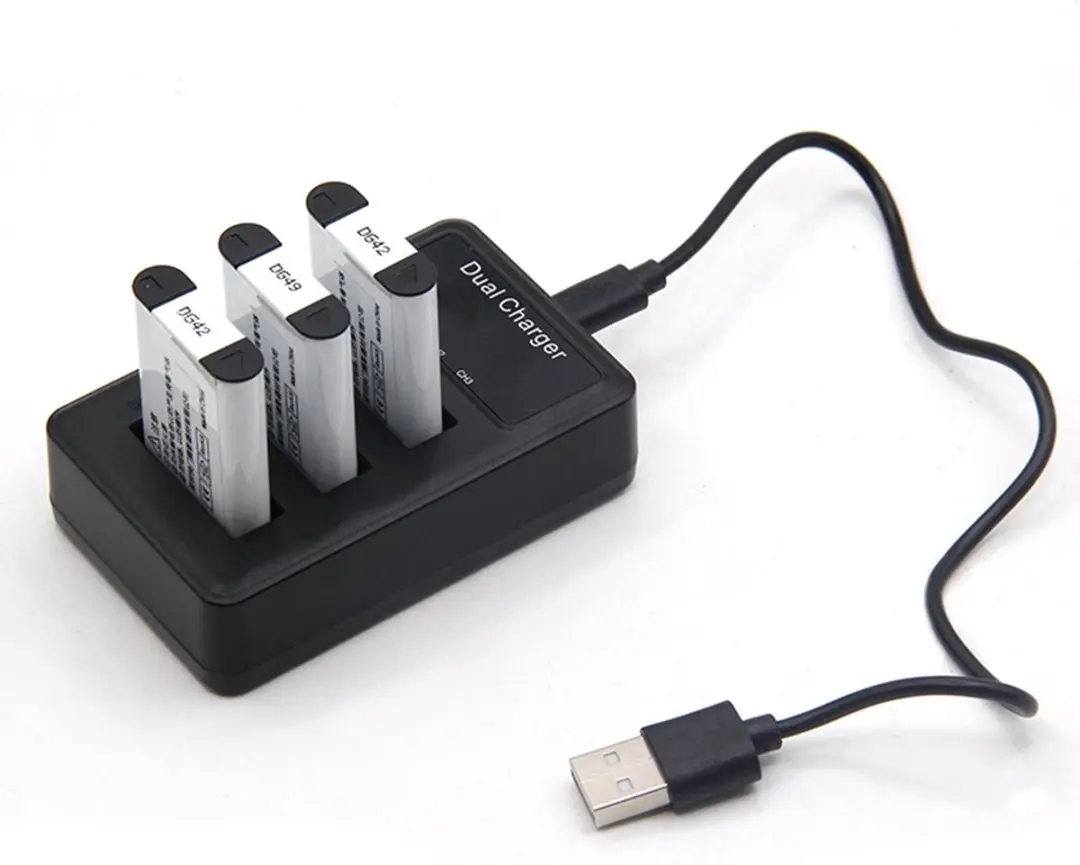 MCOPLUS Acculader Triplecharger USB voor Sony NP-BX1 - 3x - Zwart