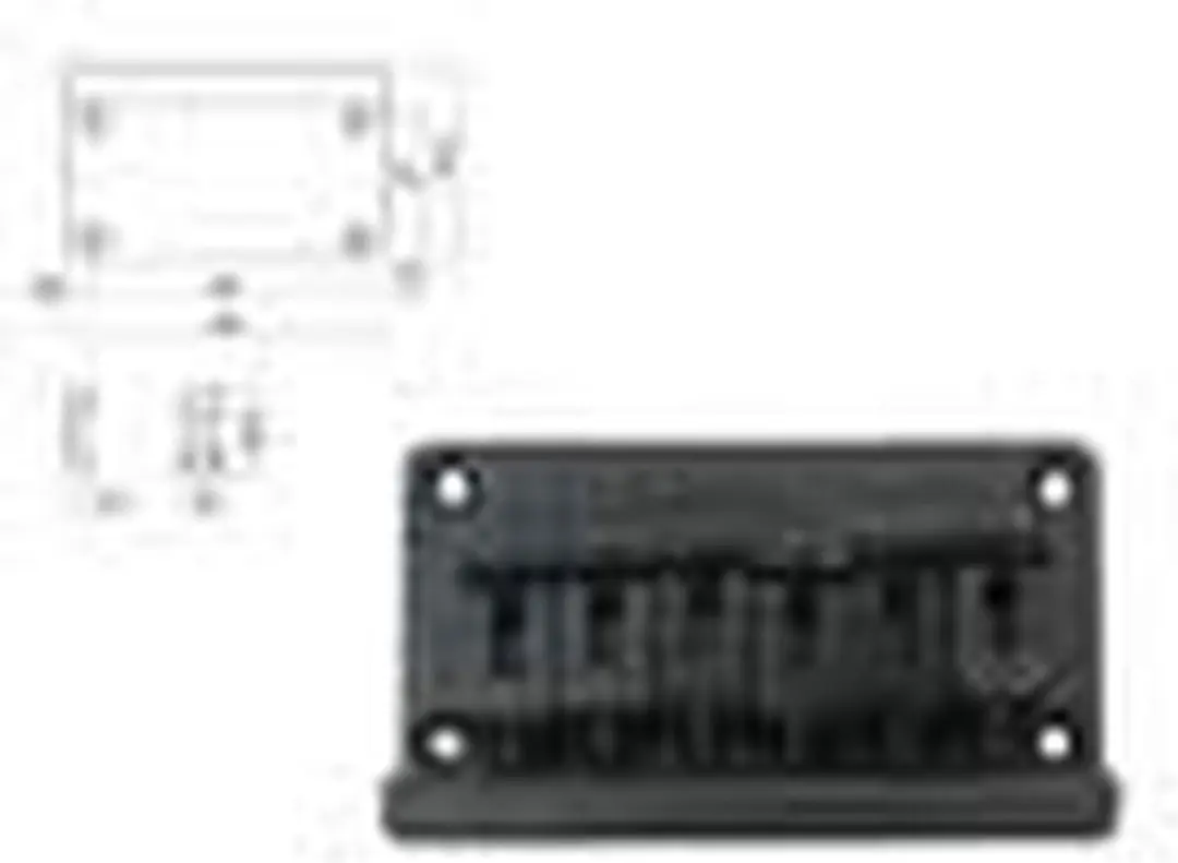 Boston B-1560-B Gitaar Brug-Staartstuk 10mm - Zwart