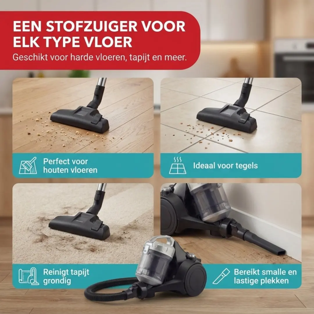 Tomado TVC2001B Stofzuiger - 700W - 2.5L - Zwart