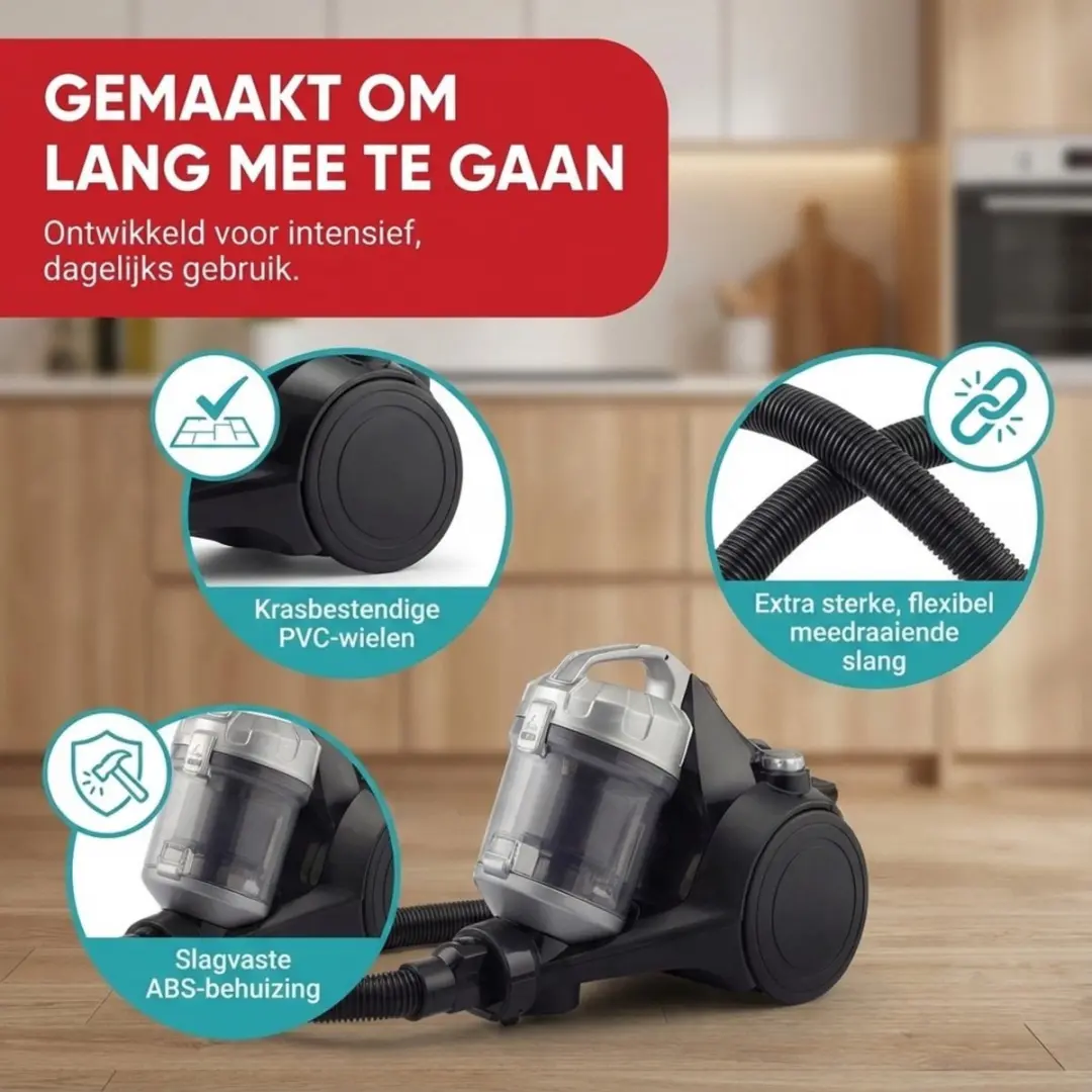 Tomado TVC2001B Stofzuiger - 700W - 2.5L - Zwart