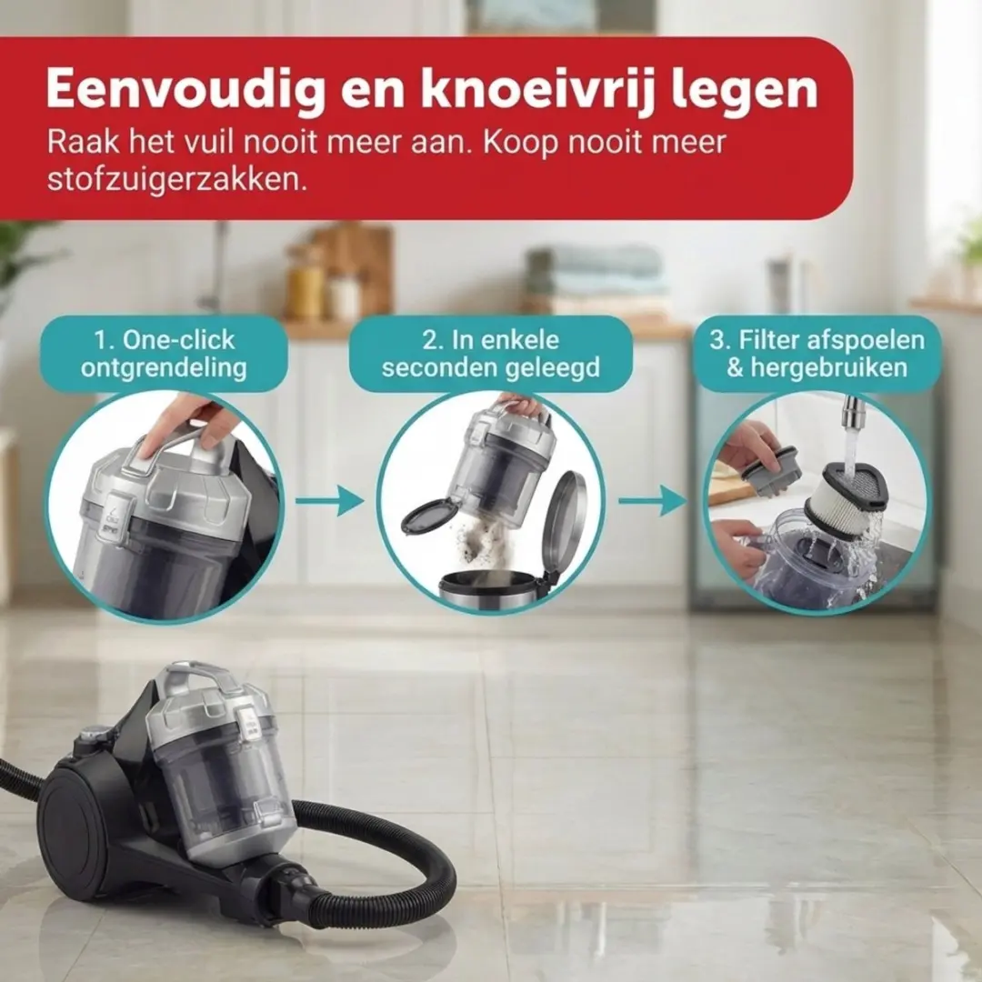Tomado TVC2001B Stofzuiger - 700W - 2.5L - Zwart