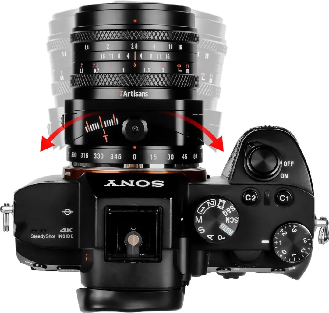 7Artisans 50mm F1.4 Tilt-Shift - Sony E-Mount - 46mm