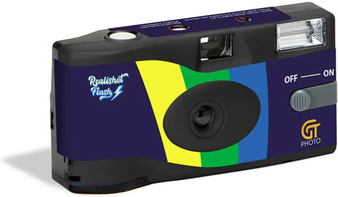 GT Photo Realishot Flitser Wegwerpcamera 27 Opnames - Zwart/Blauw