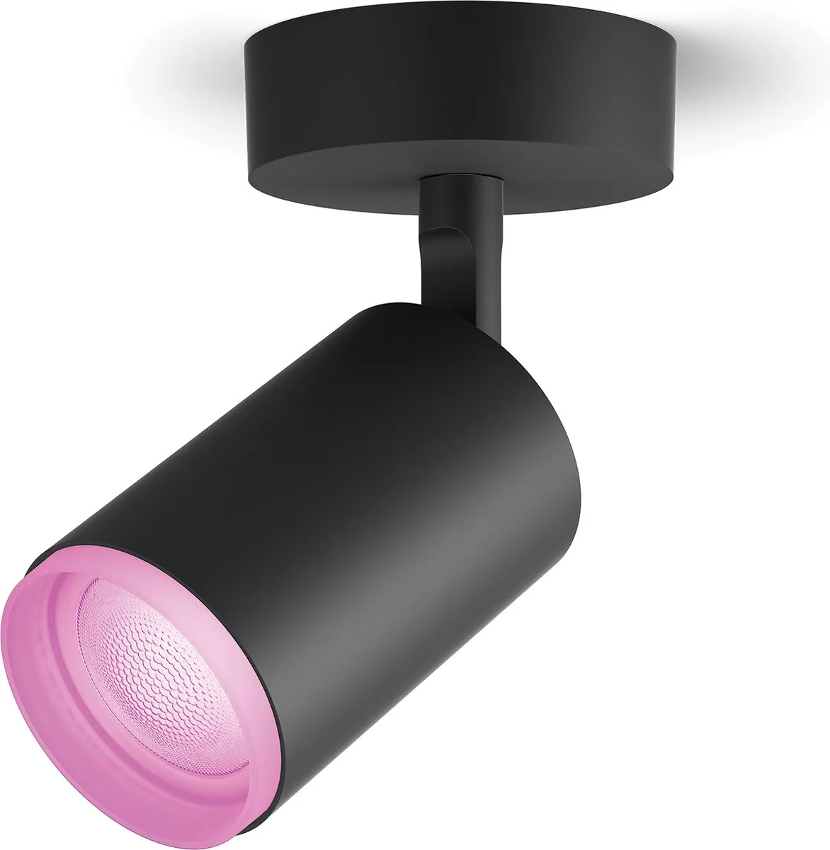 Philips Hue Fugato Opbouwspot RGBW - 1-spot - Zwart