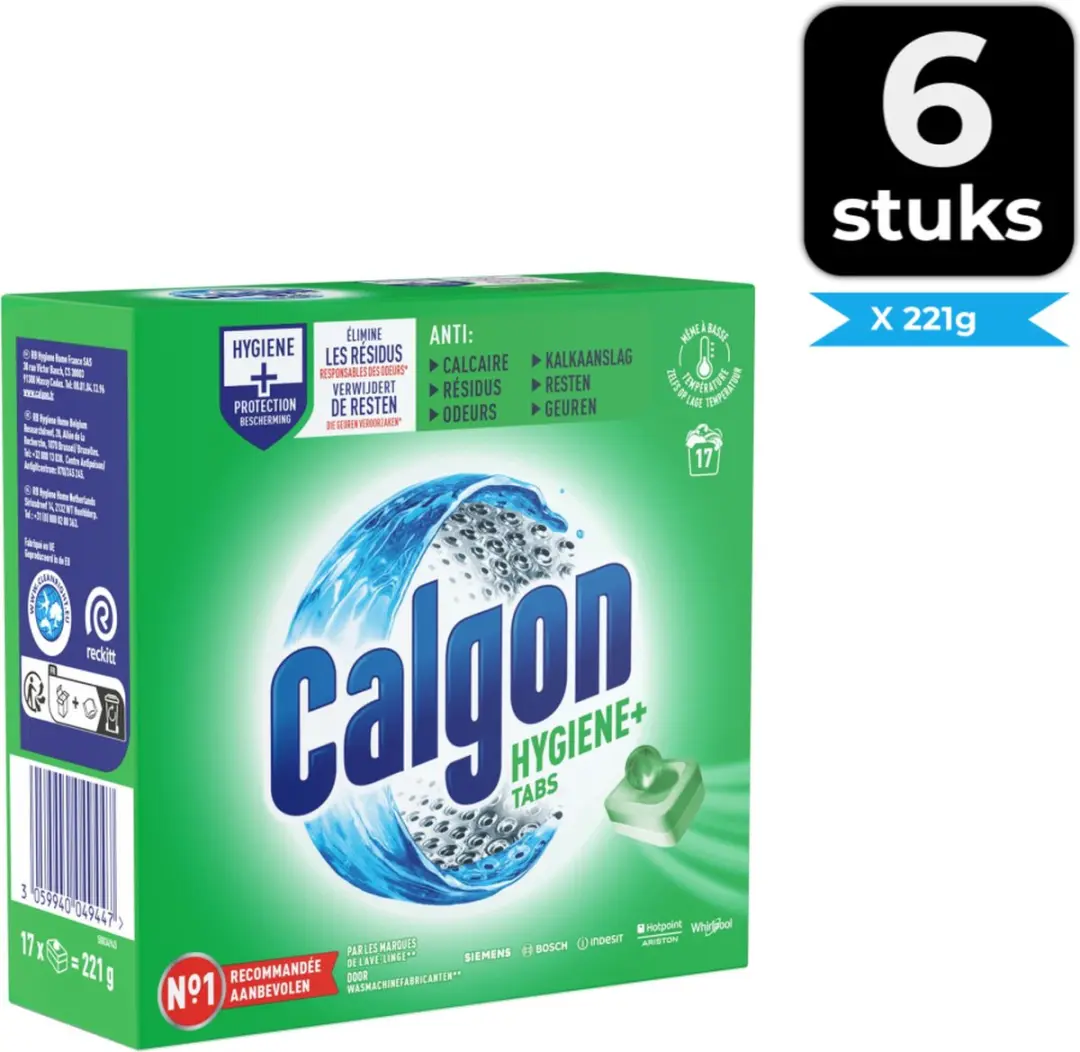 Calgon Wasmiddel Tabs Hygiëne+ 1326g