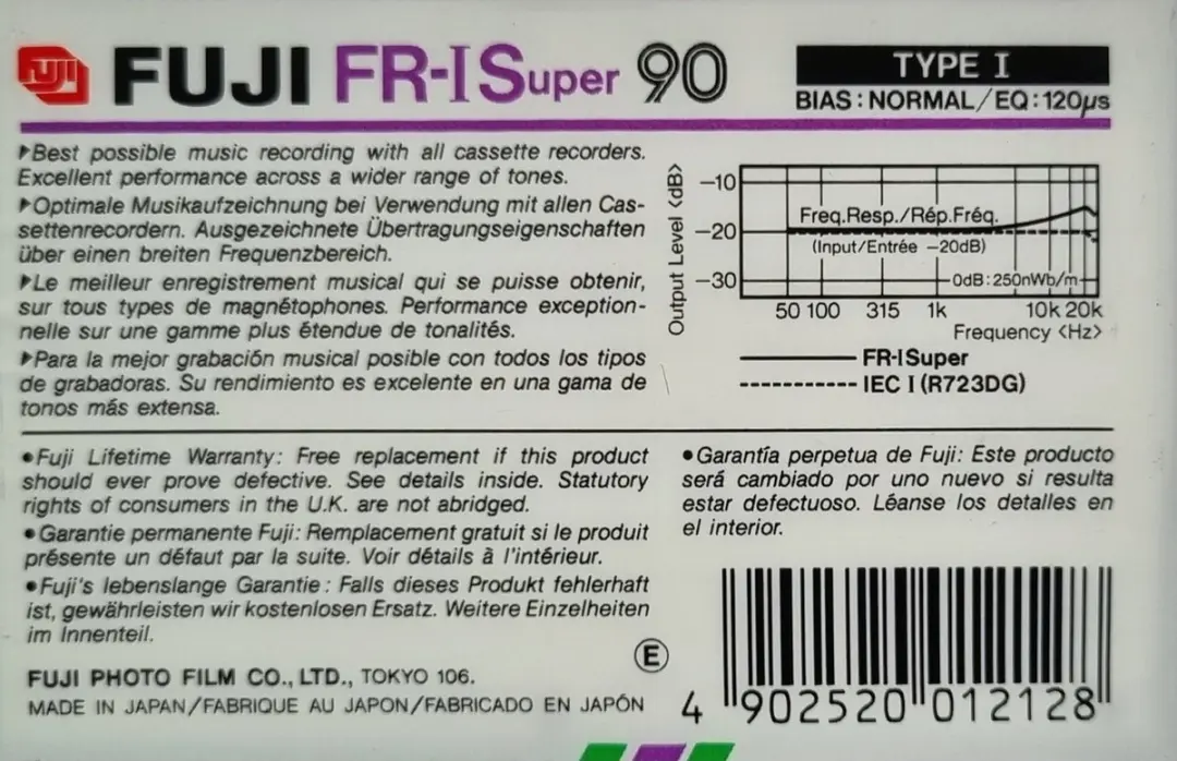 Fujifilm KII 60 Cassettebandje