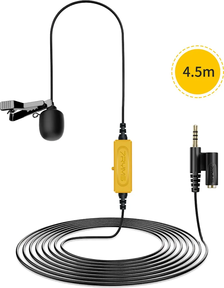 7RYMS S.LAV-01 Lavalier Microfoon 4.5m