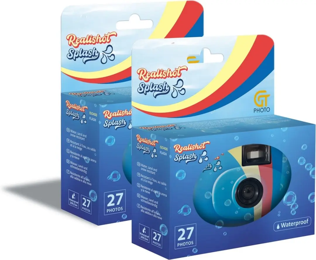 GT Photo GT27WP Realishot Splash Wegwerpcamera - 27 Opnames - Blauw