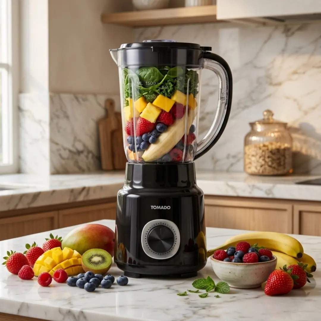 Tomado TTB1501B Blender 1,5L - 500W - Zwart