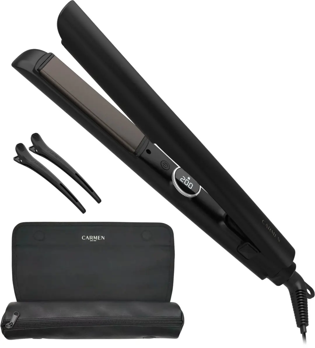 Carmen CST2530B Stijltang 2-in-1