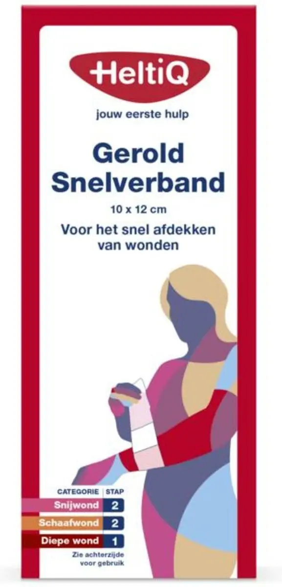 Heltiq Snelverband Rol 10x12cm - 1 Stuk