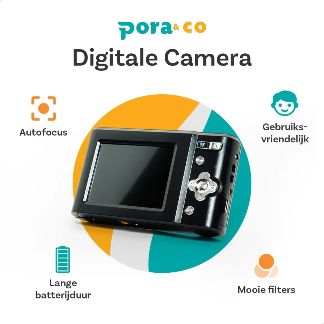Pora&Co DC403-32G-Z Digitale Camera - Zwart