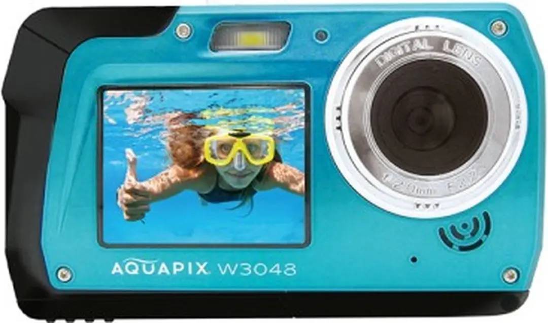 Easypix Aquapix W3048 Edge Iceblue - 13MP 4K Compactcamera