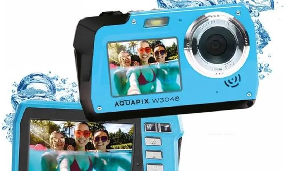Easypix Aquapix W3048 Edge Iceblue - 13MP 4K Compactcamera