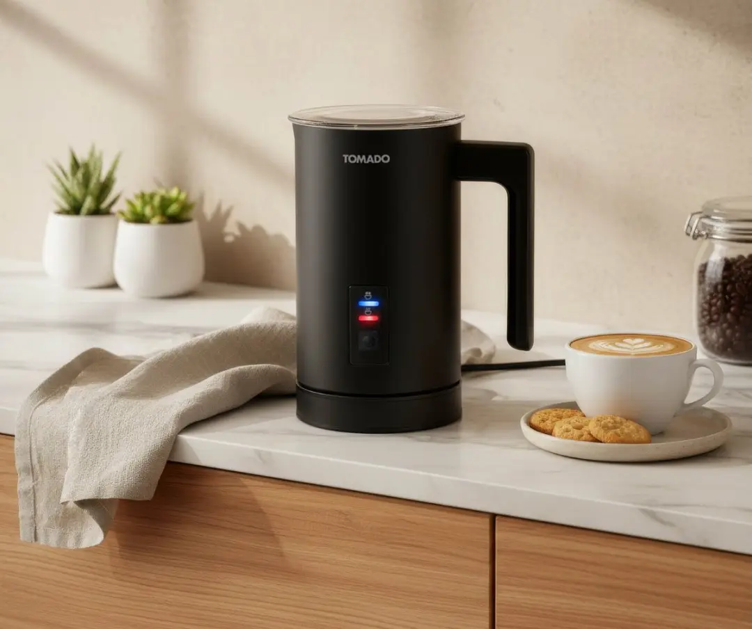Tomado TMF1201B Elektrische Melkopschuimer 500W - 4 standen - Zwart