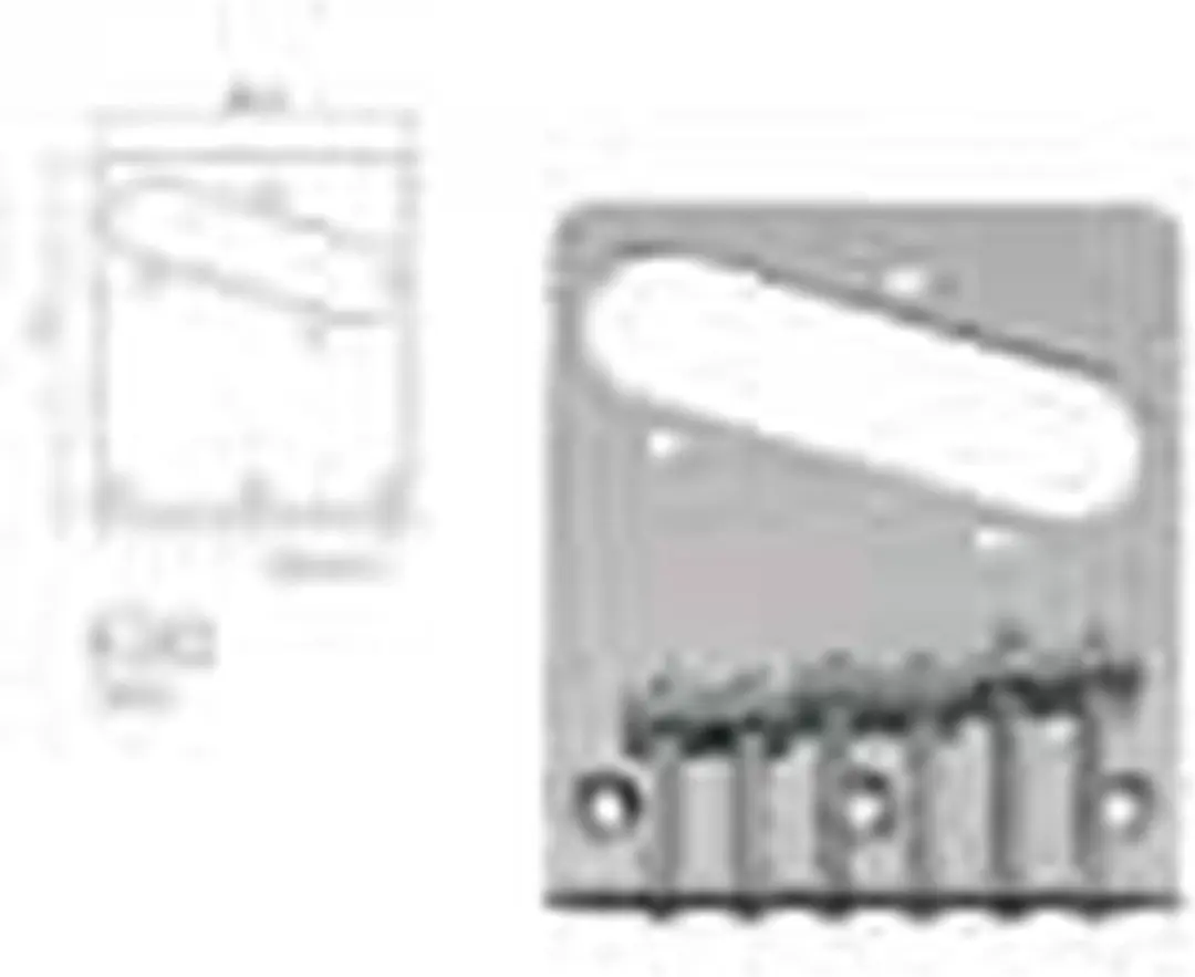 Boston T-64-C Teaser Gitaar Brug-Staartstuk - Chroom